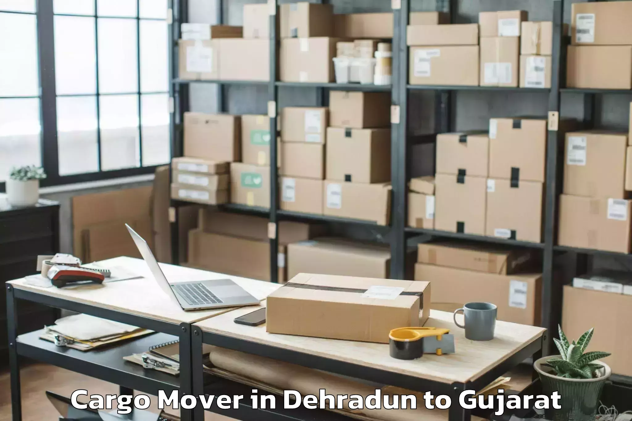 Hassle-Free Dehradun to Damnagar Cargo Mover